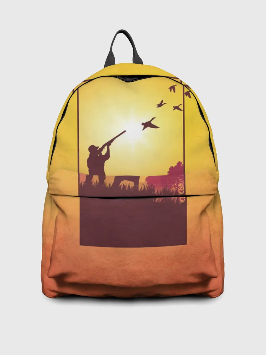 Рюкзак джинсовый / Охотник с собакой