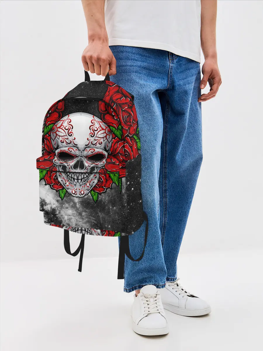 Рюкзак джинсовый / Skull and Roses