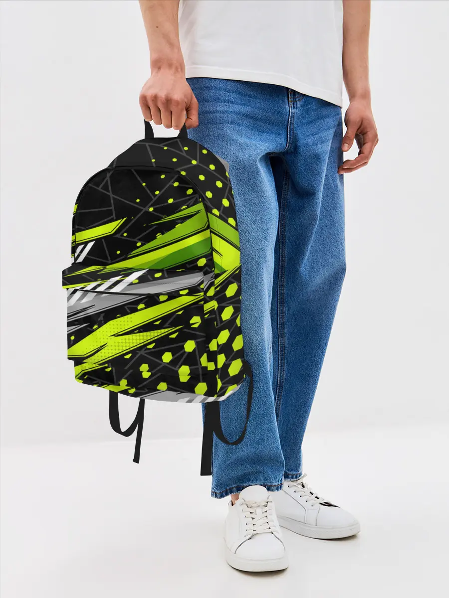Рюкзак джинсовый / Black and Green