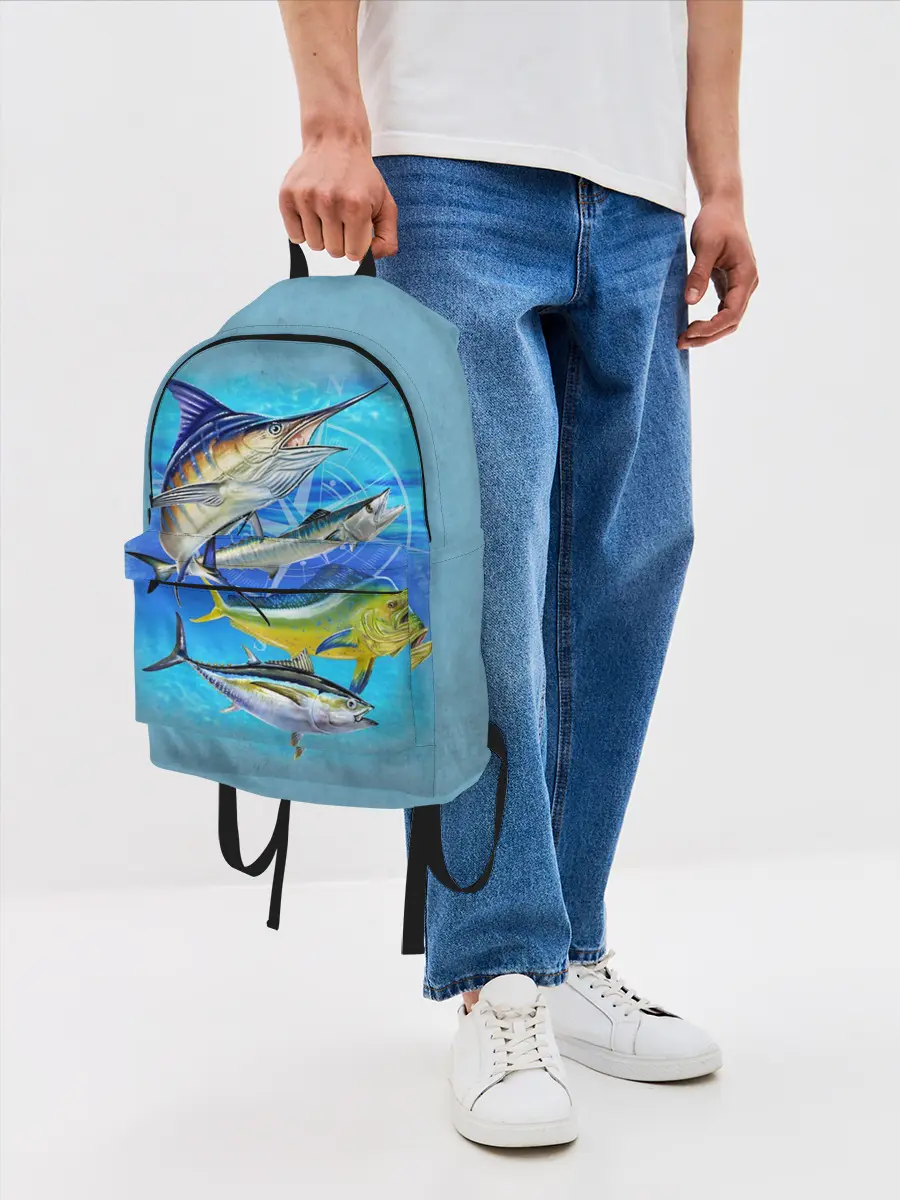 Рюкзак джинсовый / Marlin and other fish