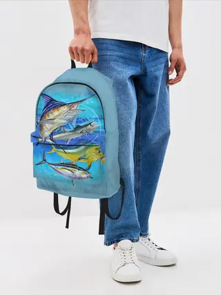 Рюкзак джинсовый / Marlin and other fish