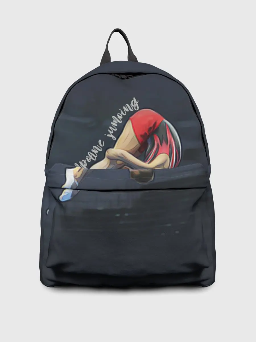 Рюкзак джинсовый / Прыжки на батуте