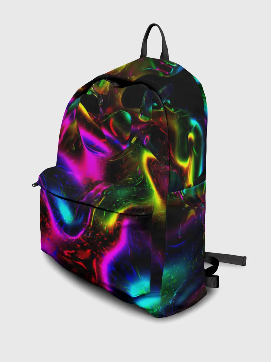 Рюкзак джинсовый / В НЕОНЕ