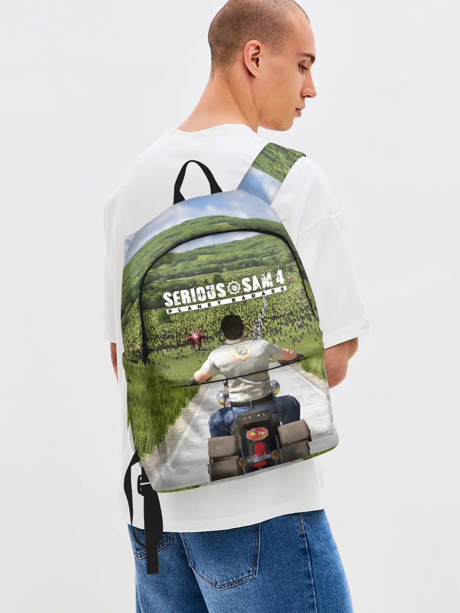 Рюкзак джинсовый / SERIOUS SAM 4: PLANET BADASS