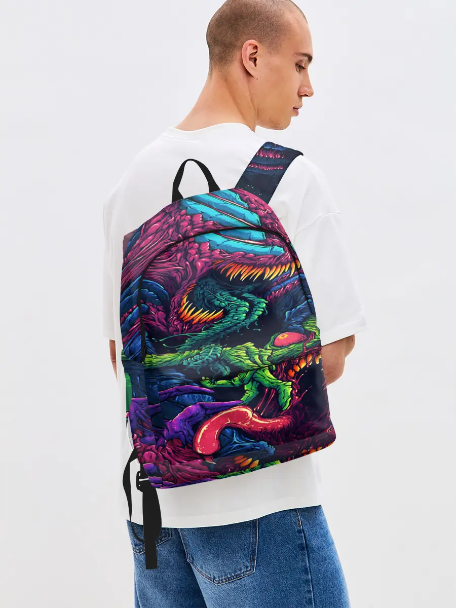 Рюкзак джинсовый / CS GO hyper beast skin