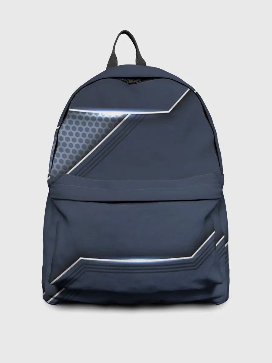 Рюкзак джинсовый / Металлическая 3D основа