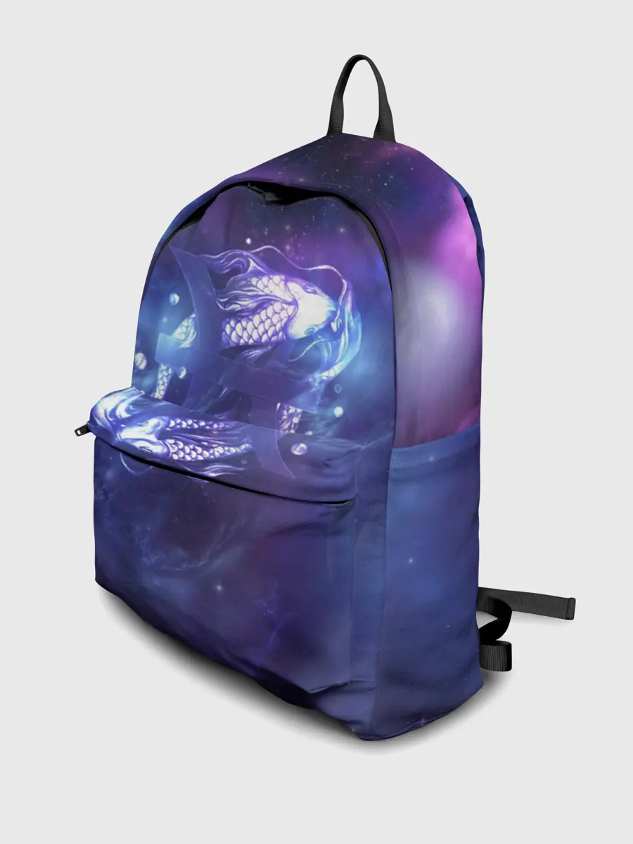 Рюкзак джинсовый / Рыбы