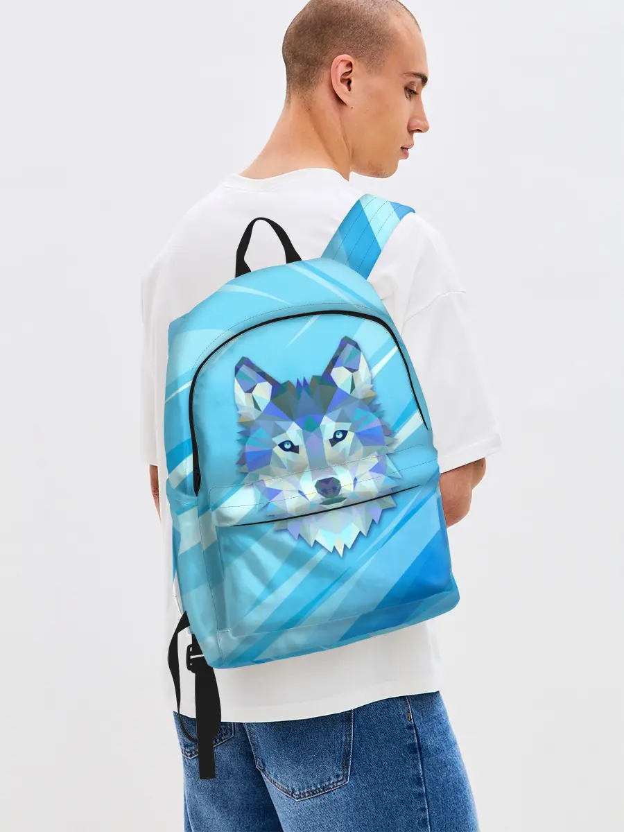 Рюкзак джинсовый / Холодный волк