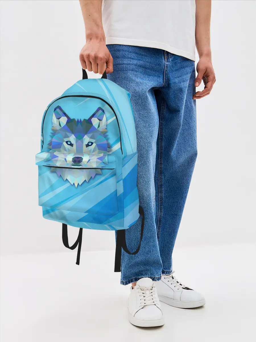 Рюкзак джинсовый / Холодный волк