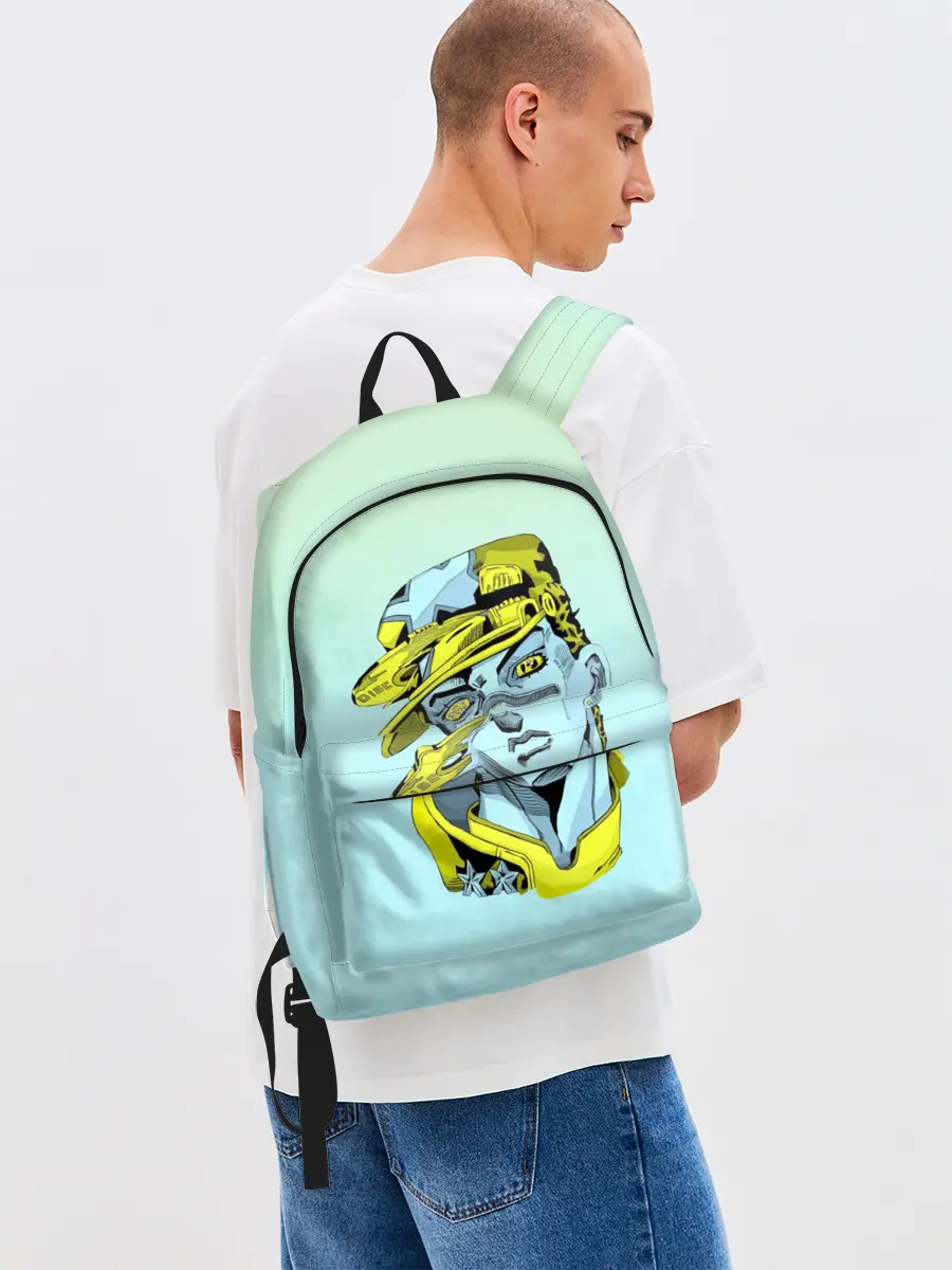 Рюкзак джинсовый / Дзётаро кудзе бирюза