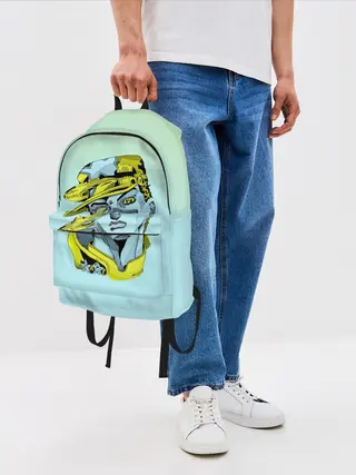 Рюкзак джинсовый / Дзётаро кудзе бирюза