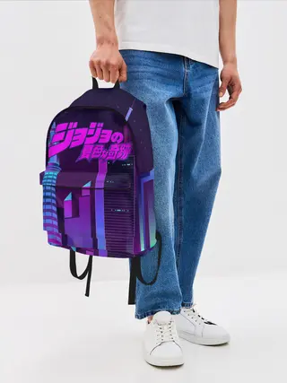 Рюкзак джинсовый / JoJo Bizarre Adventure