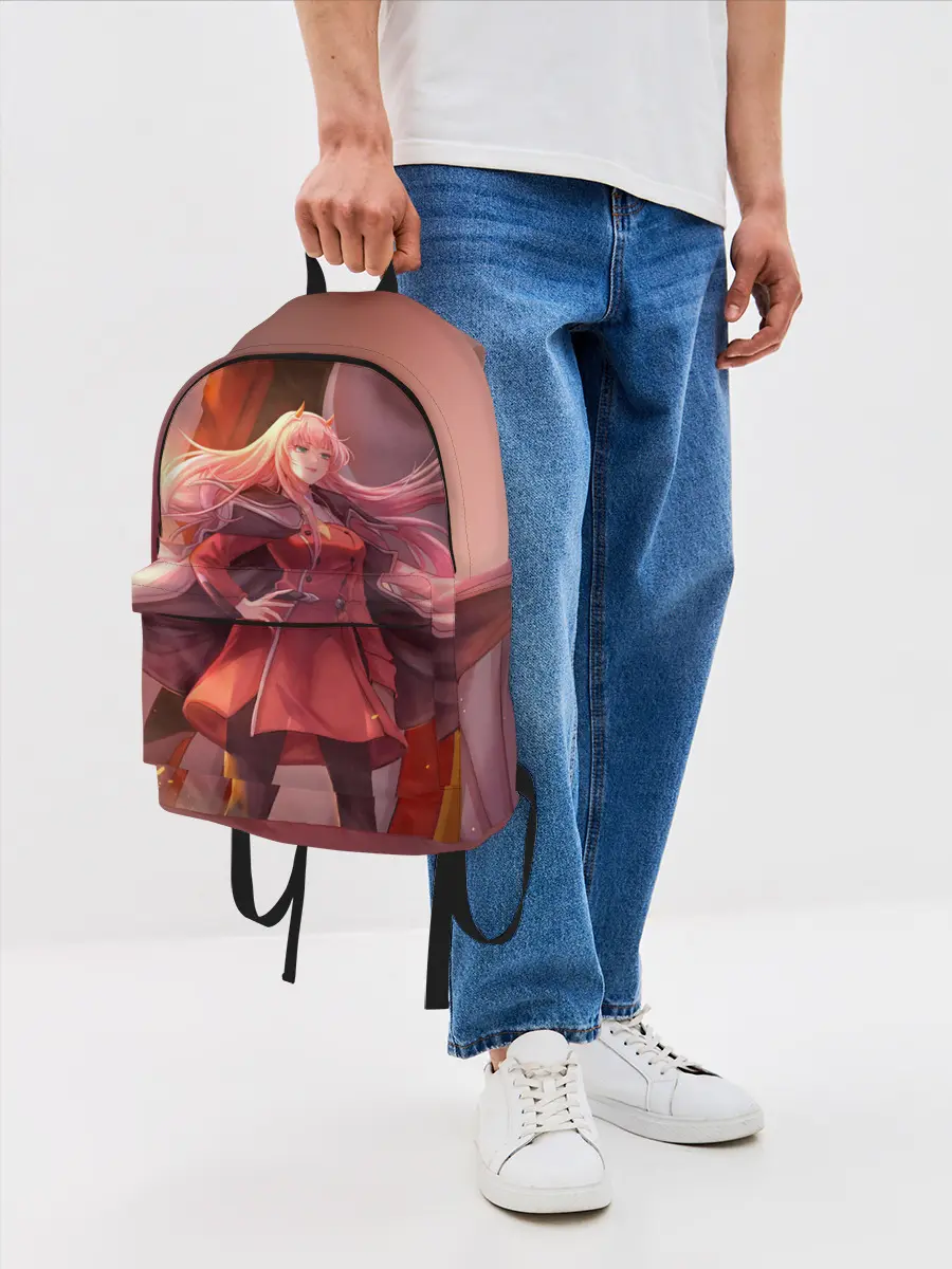 Рюкзак джинсовый / Darling In The Franxx art