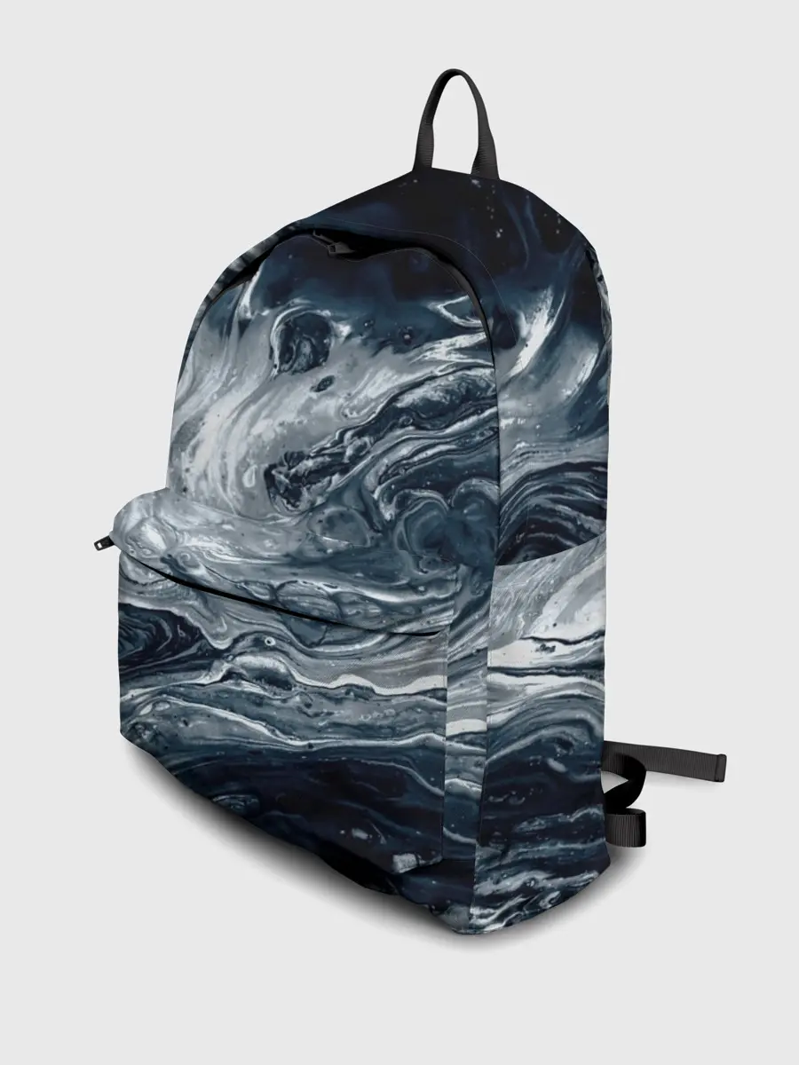 Рюкзак джинсовый / Темные холодные краски