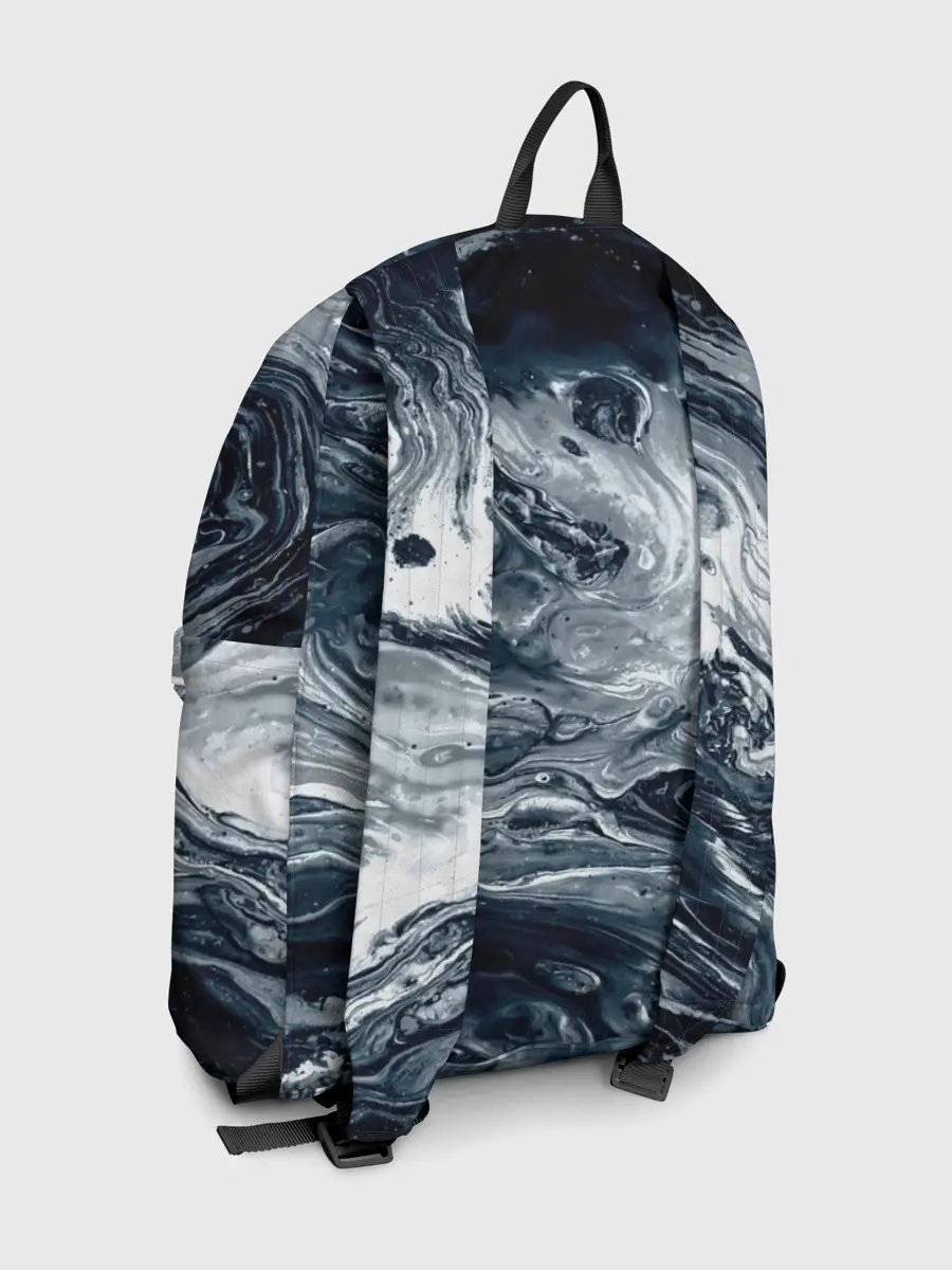 Рюкзак джинсовый / Темные холодные краски