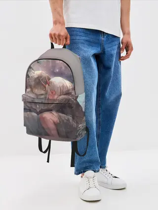 Рюкзак джинсовый / Ноль два и Хиро вместе