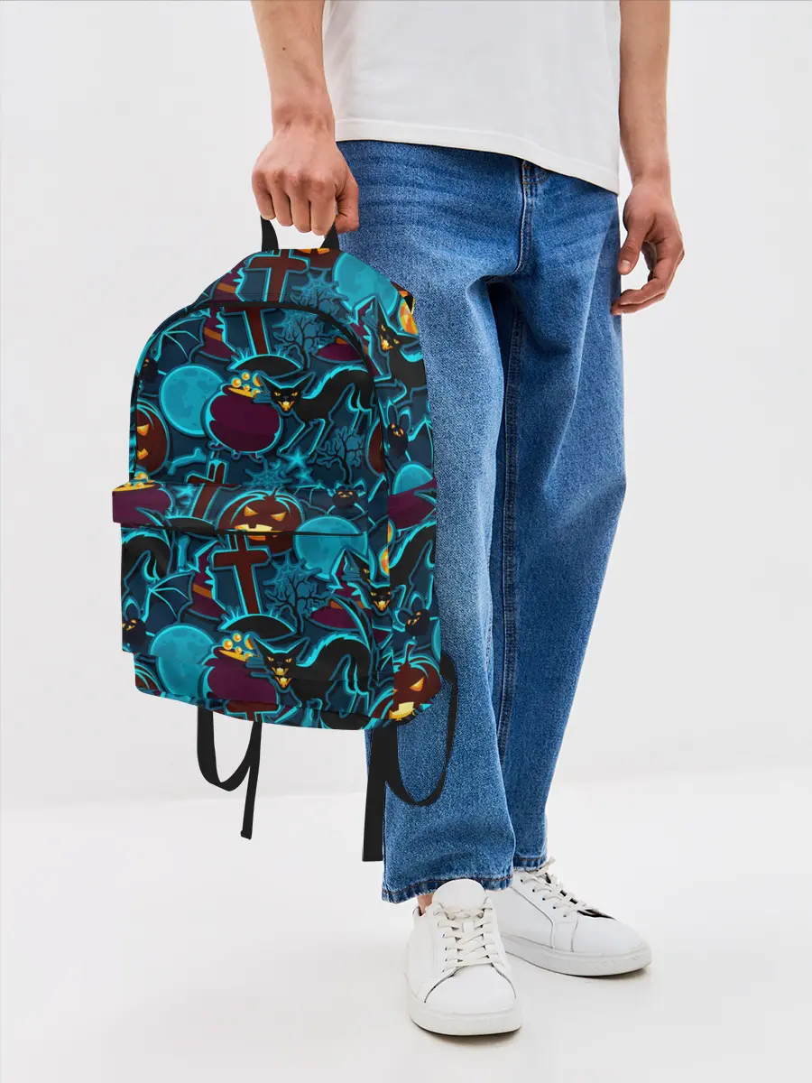 Рюкзак джинсовый / Хэллоуин