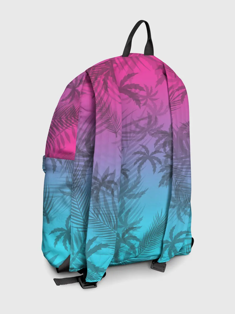 Рюкзак джинсовый / РЕТРО ПАЛЬМЫ