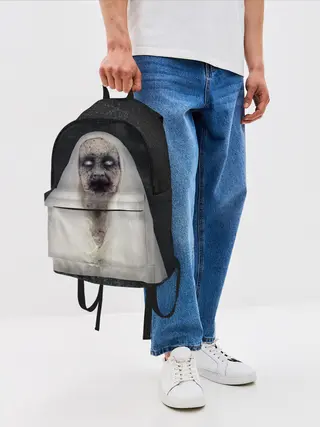 Рюкзак джинсовый / Страшный призрак