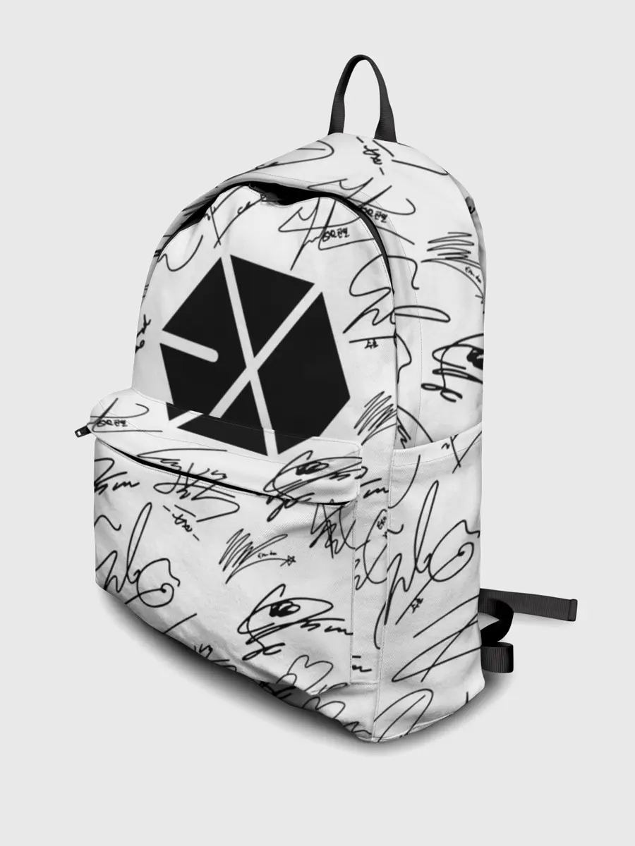 Рюкзак джинсовый / EXO BAND АВТОГРАФЫ