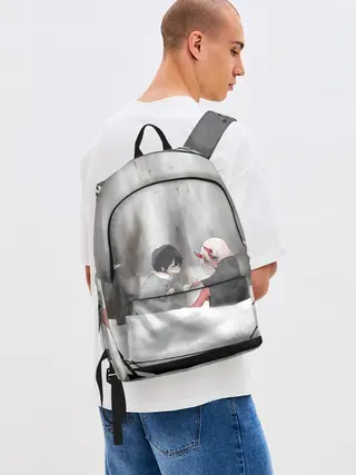 Рюкзак джинсовый / ноль два перевертыш