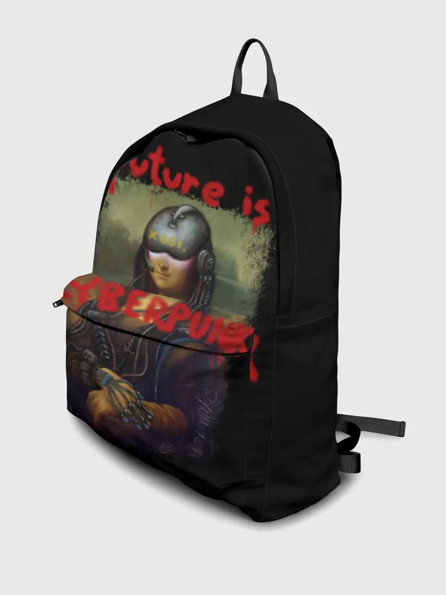 Рюкзак джинсовый / Cyberpunk Mona Lisa