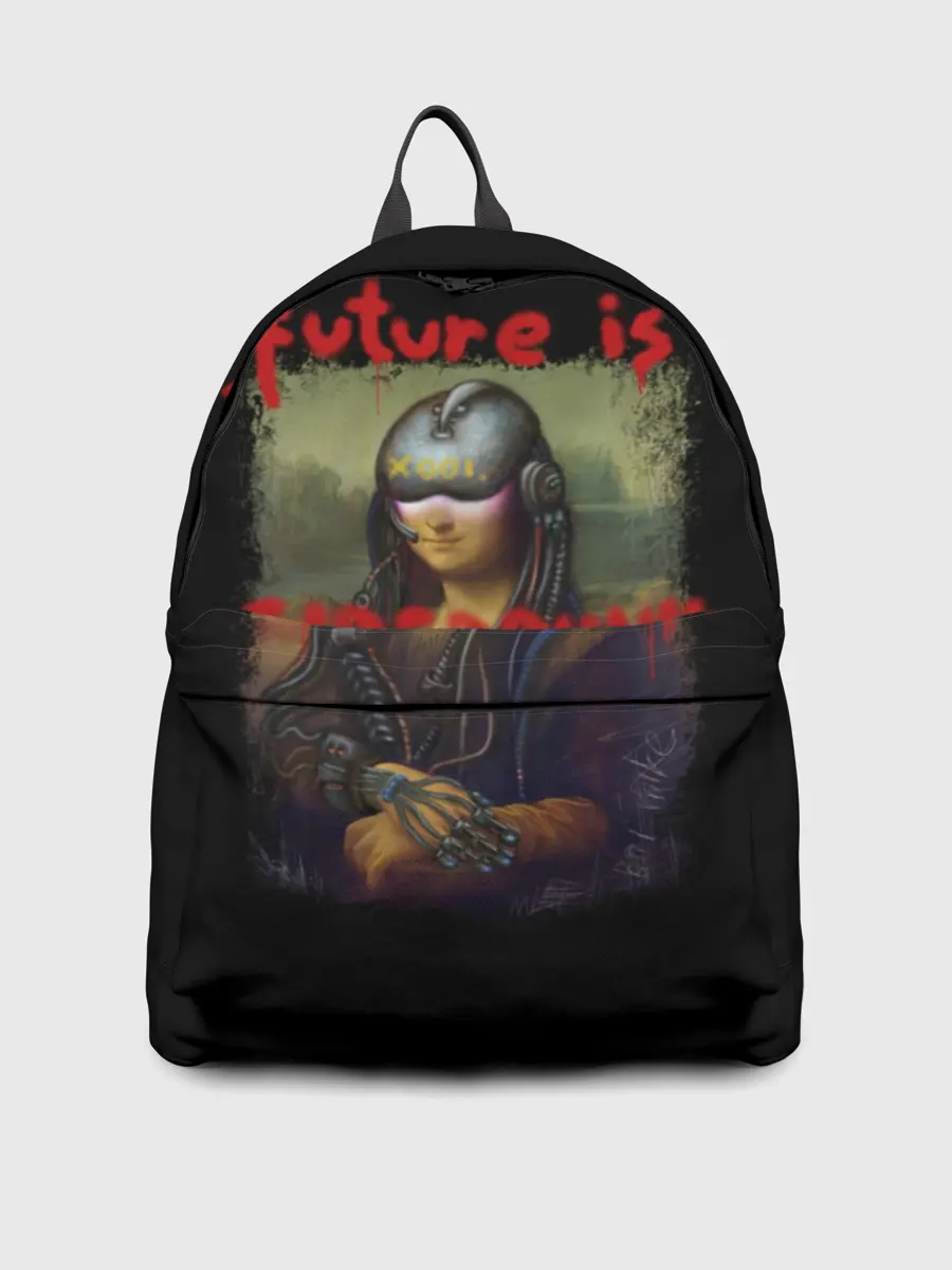 Рюкзак джинсовый / Cyberpunk Mona Lisa