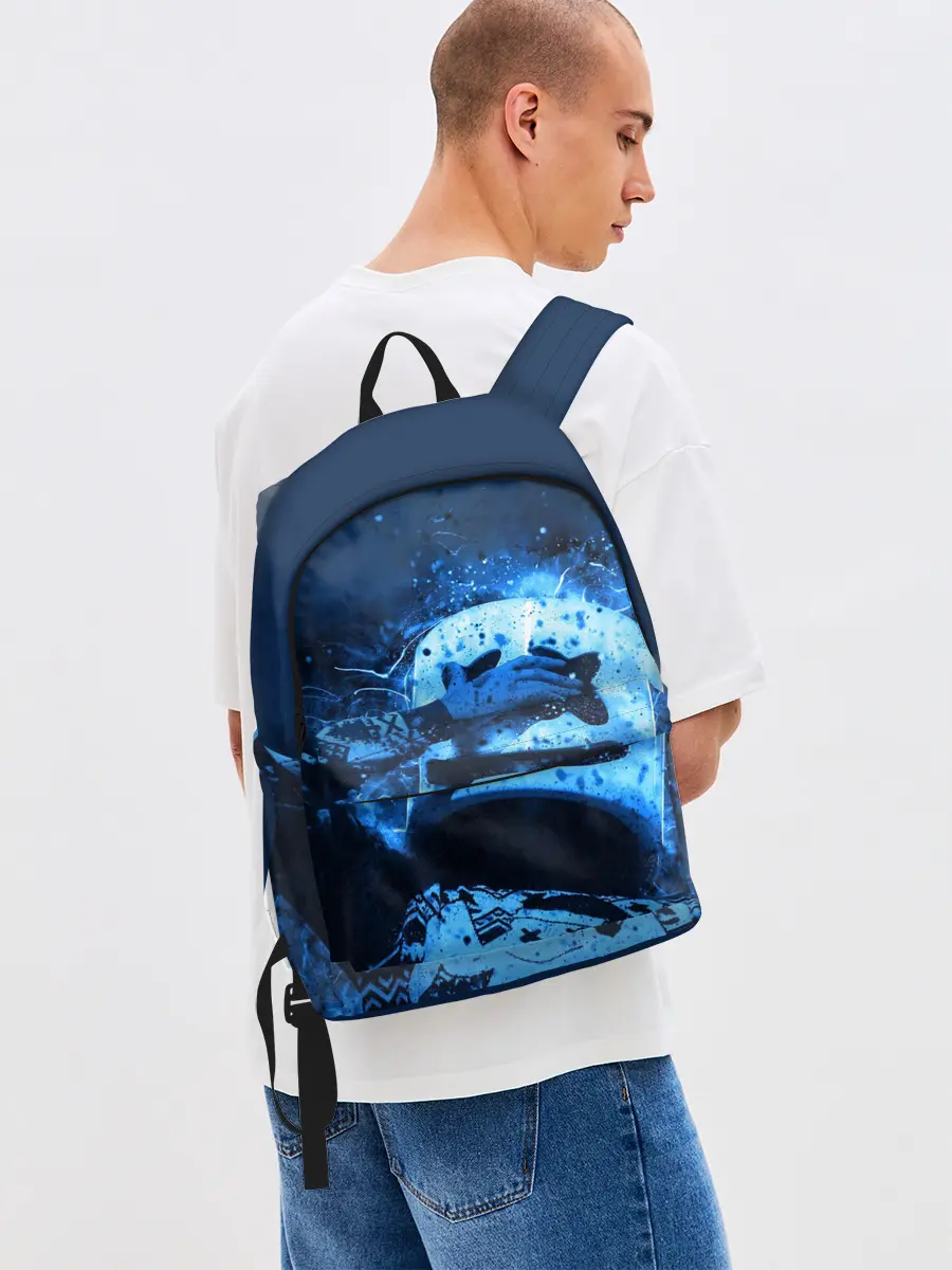 Рюкзак джинсовый / Marshmello