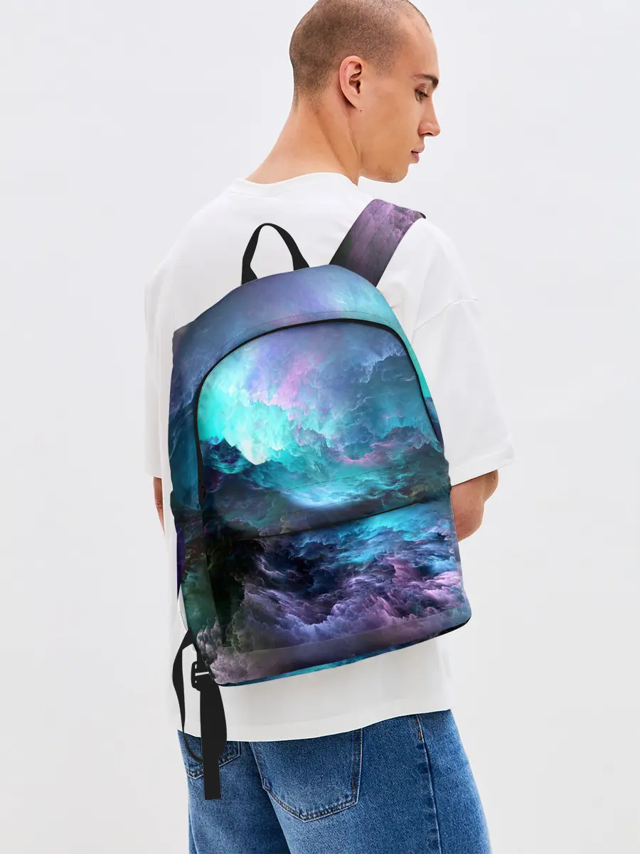 Рюкзак джинсовый / ФРАКТАЛЬНЫЙ КОСМОС | SPACE