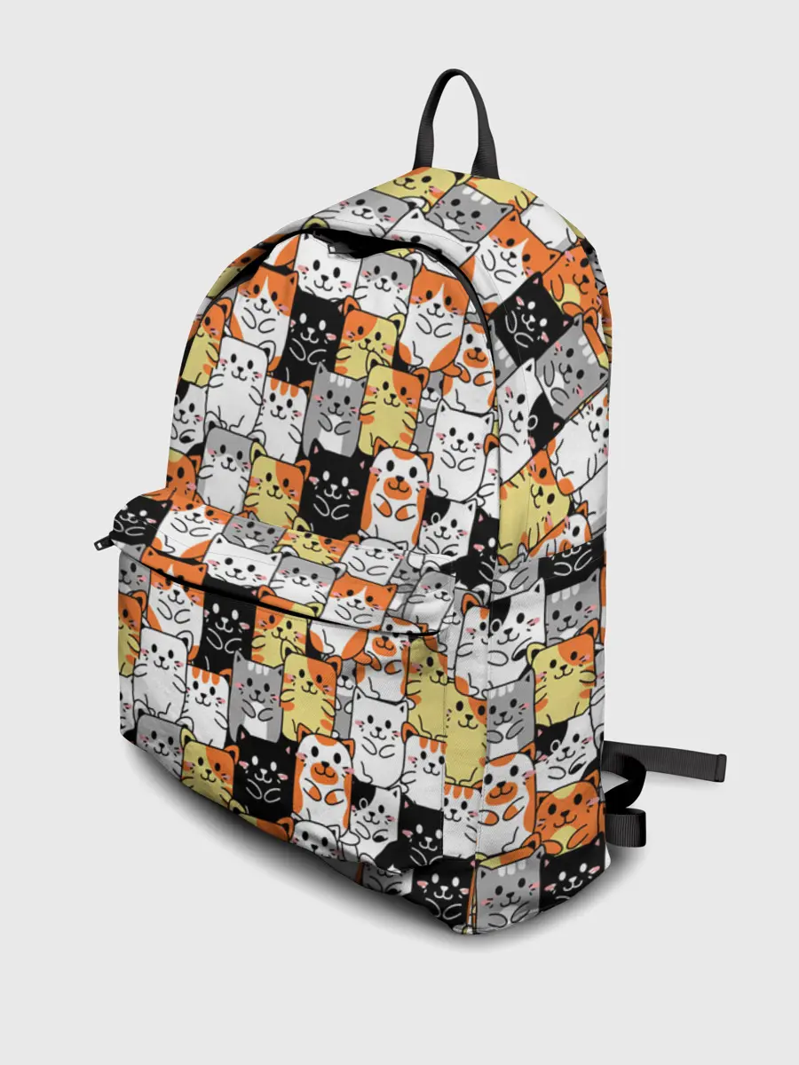 Рюкзак джинсовый / Котики