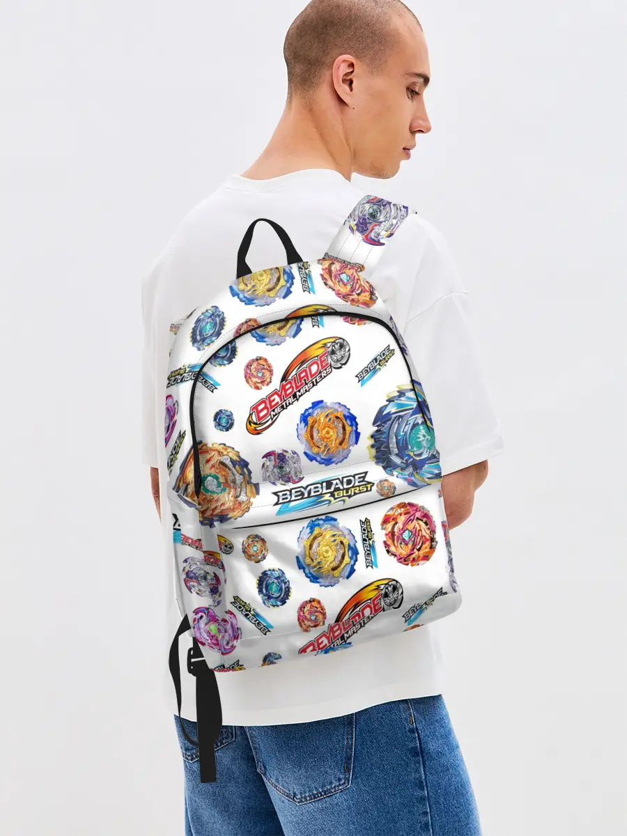 Рюкзак джинсовый / Бейблэйд паттерн