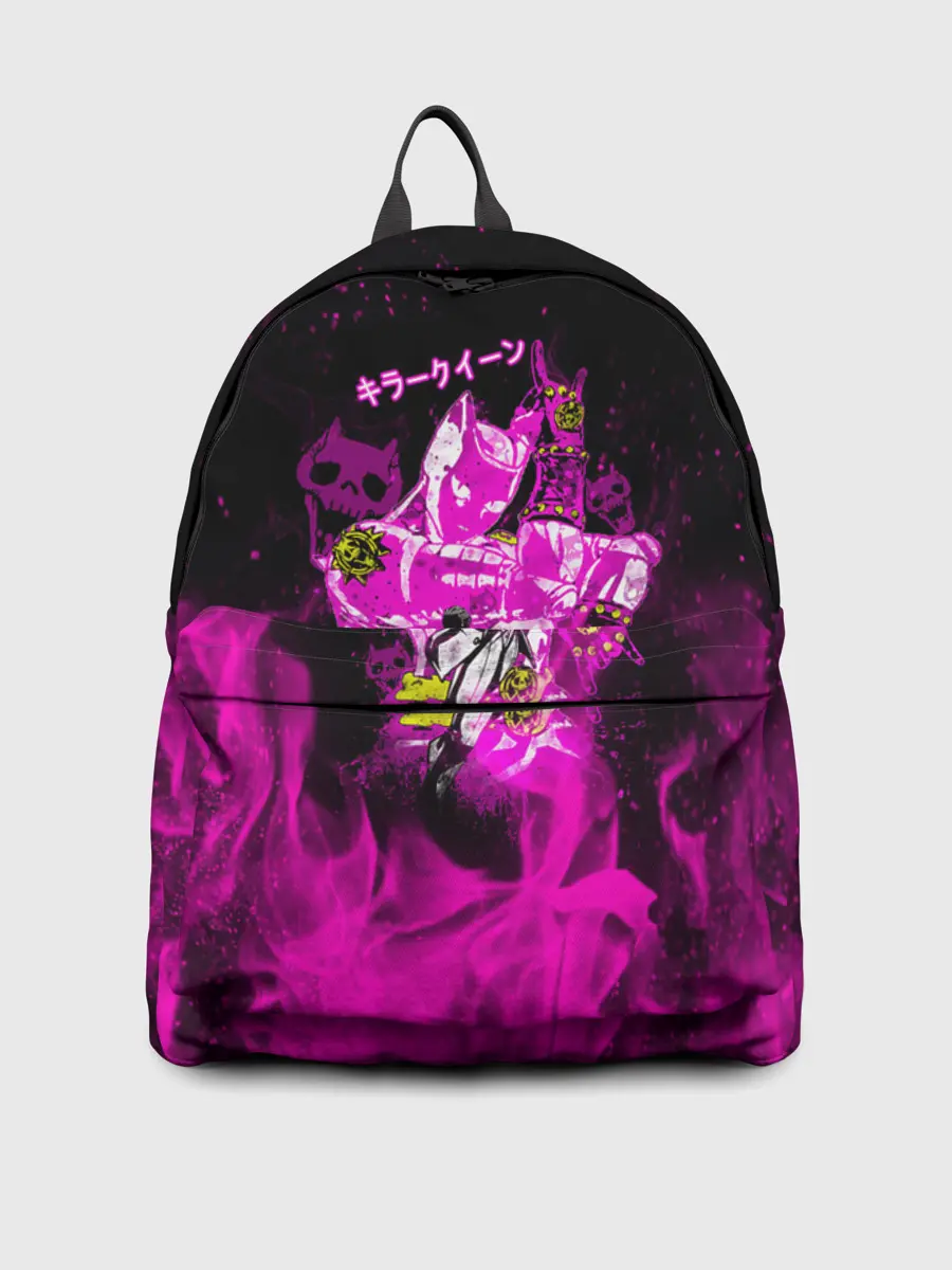 Рюкзак джинсовый / KILLER QUEEN розовое пламя