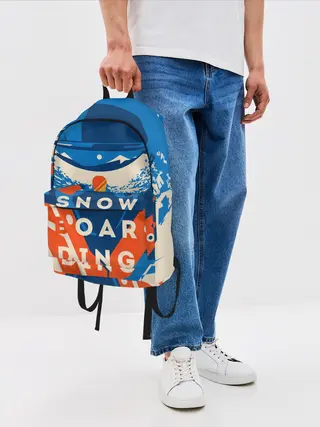 Рюкзак джинсовый / SNOW BOAR DING