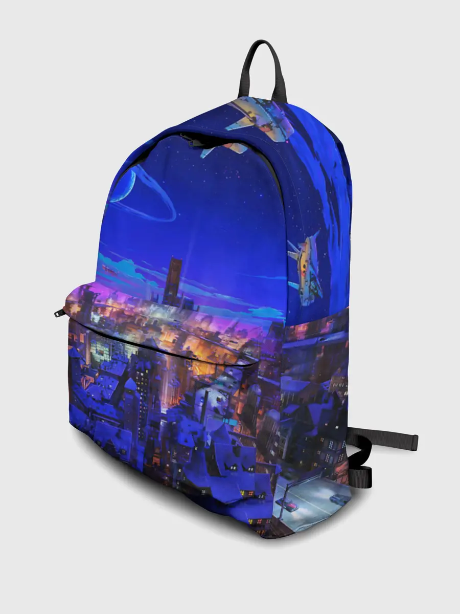 Рюкзак джинсовый / Сказочный город