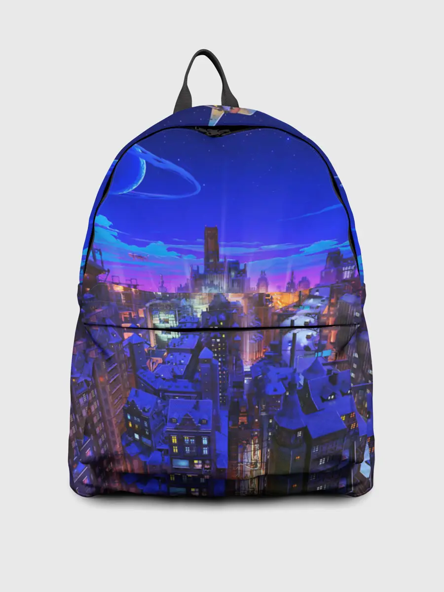 Рюкзак джинсовый / Сказочный город