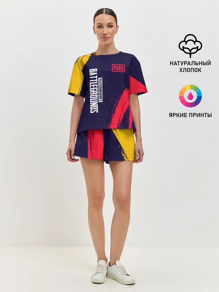 Женская пижама с шортами / PUBG / ПАБГ