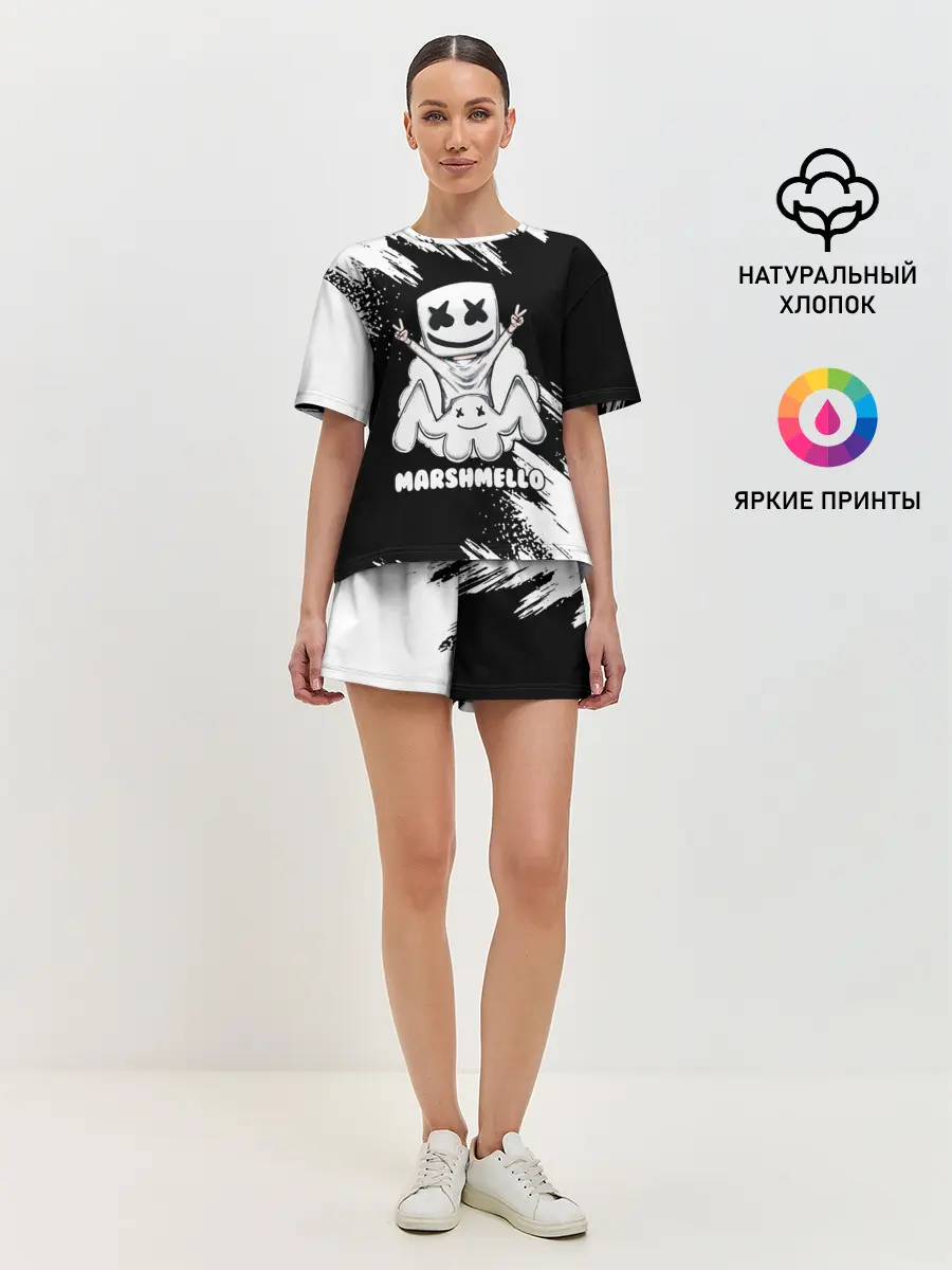 Женская пижама с шортами / MARSHMELLO