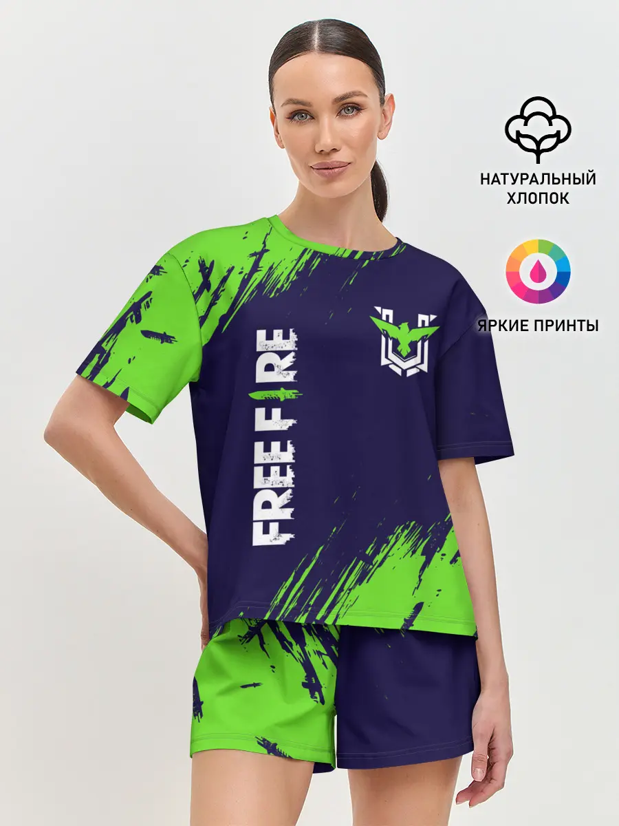 Женская пижама с шортами / FREE FIRE / ФРИ ФАЕР