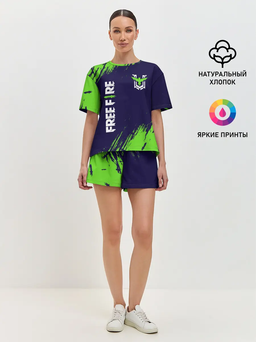 Женская пижама с шортами / FREE FIRE / ФРИ ФАЕР