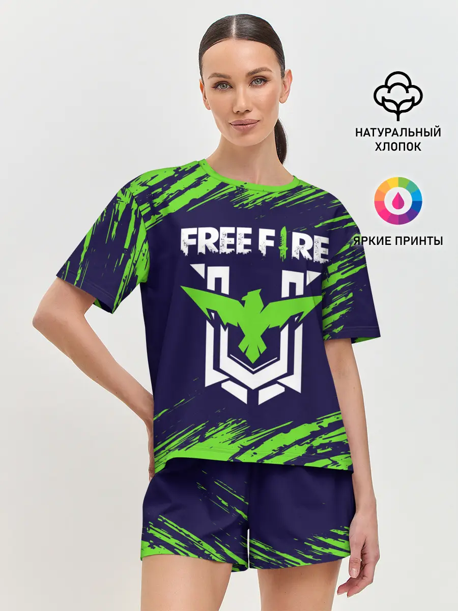 Женская пижама с шортами / FREE FIRE / ФРИ ФАЕР