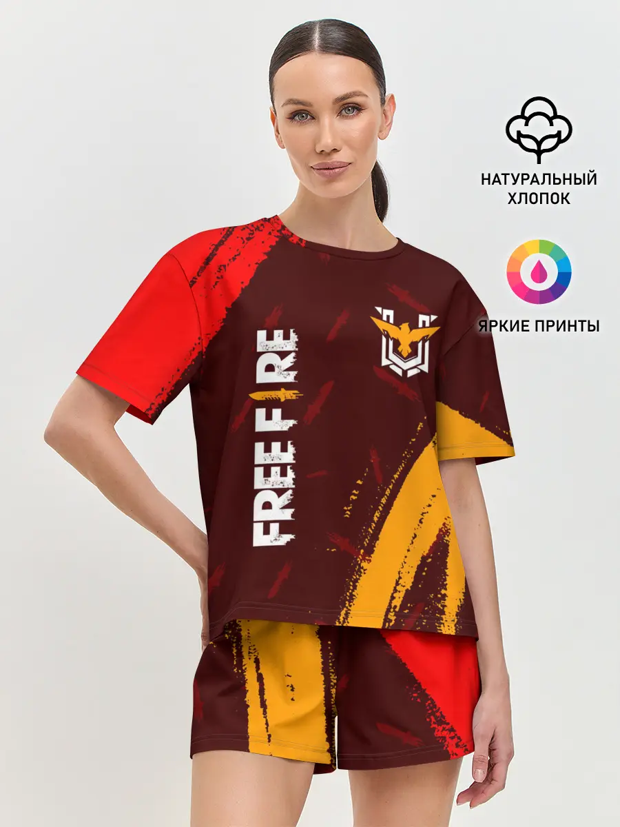 Женская пижама с шортами / FREE FIRE / ФРИ ФАЕР