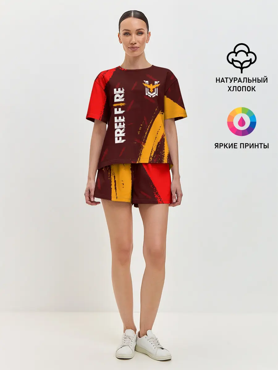 Женская пижама с шортами / FREE FIRE / ФРИ ФАЕР
