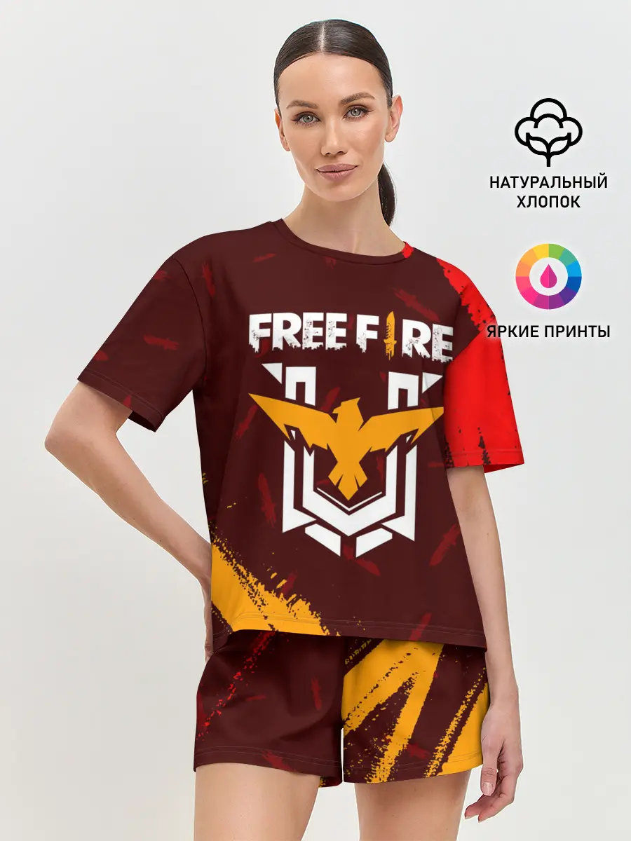 Женская пижама с шортами / FREE FIRE / ФРИ ФАЕР
