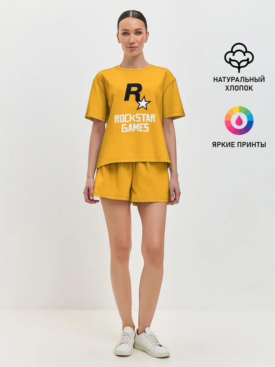 Женская пижама с шортами / Рокстар