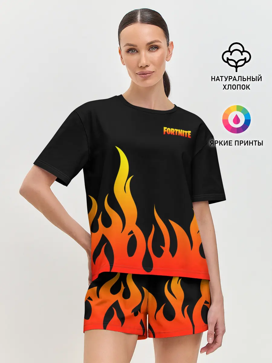 Женская пижама с шортами / Fortnite