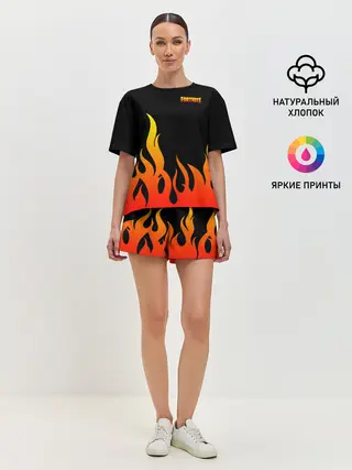 Женская пижама с шортами / Fortnite