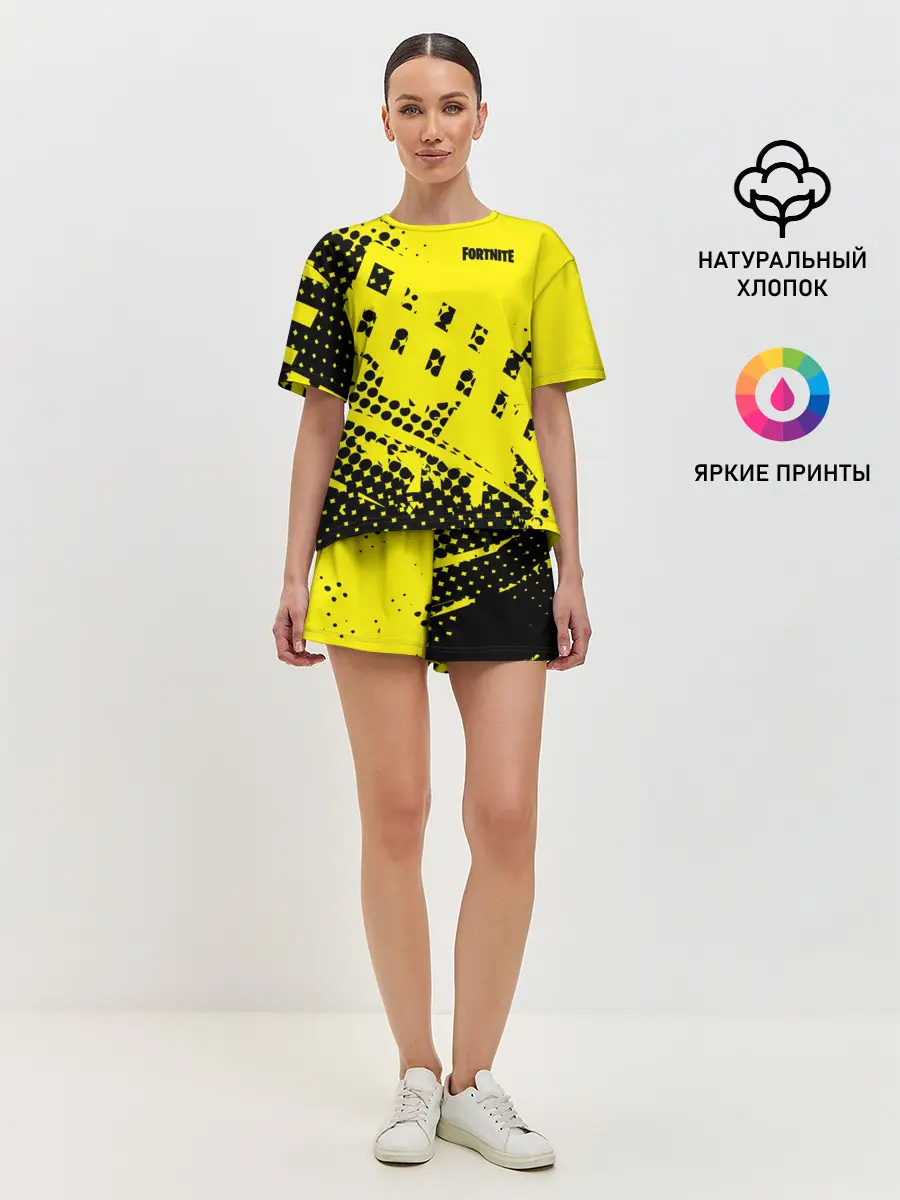 Женская пижама с шортами / Fortnite