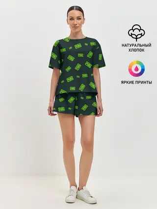 Женская пижама с шортами / PUBG / ПАБГ