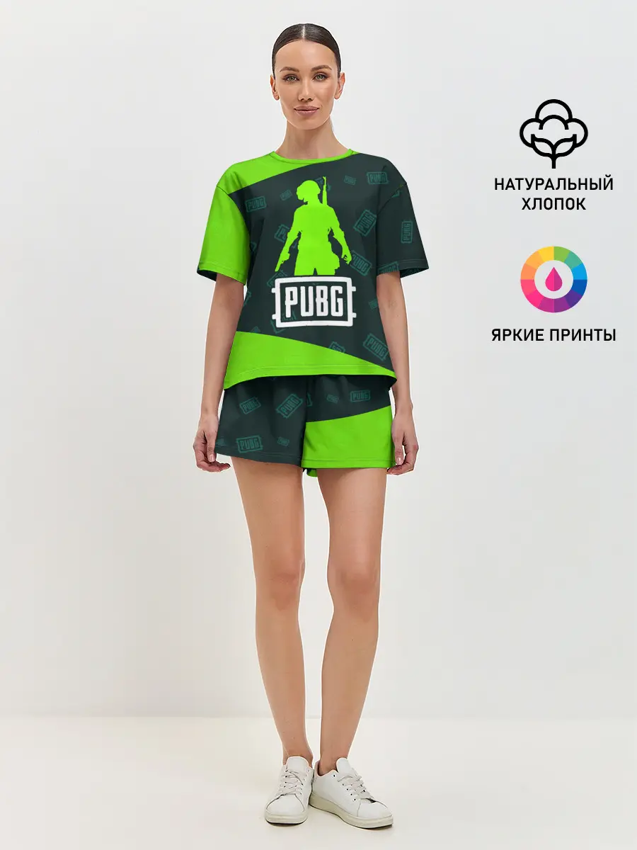 Женская пижама с шортами / PUBG / ПАБГ