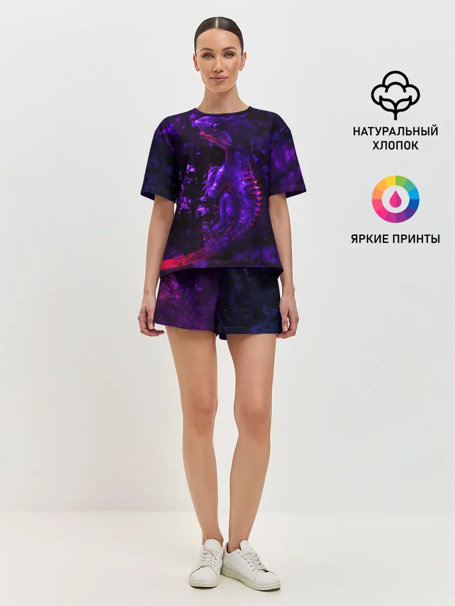 Женская пижама с шортами / Энергия Лавы